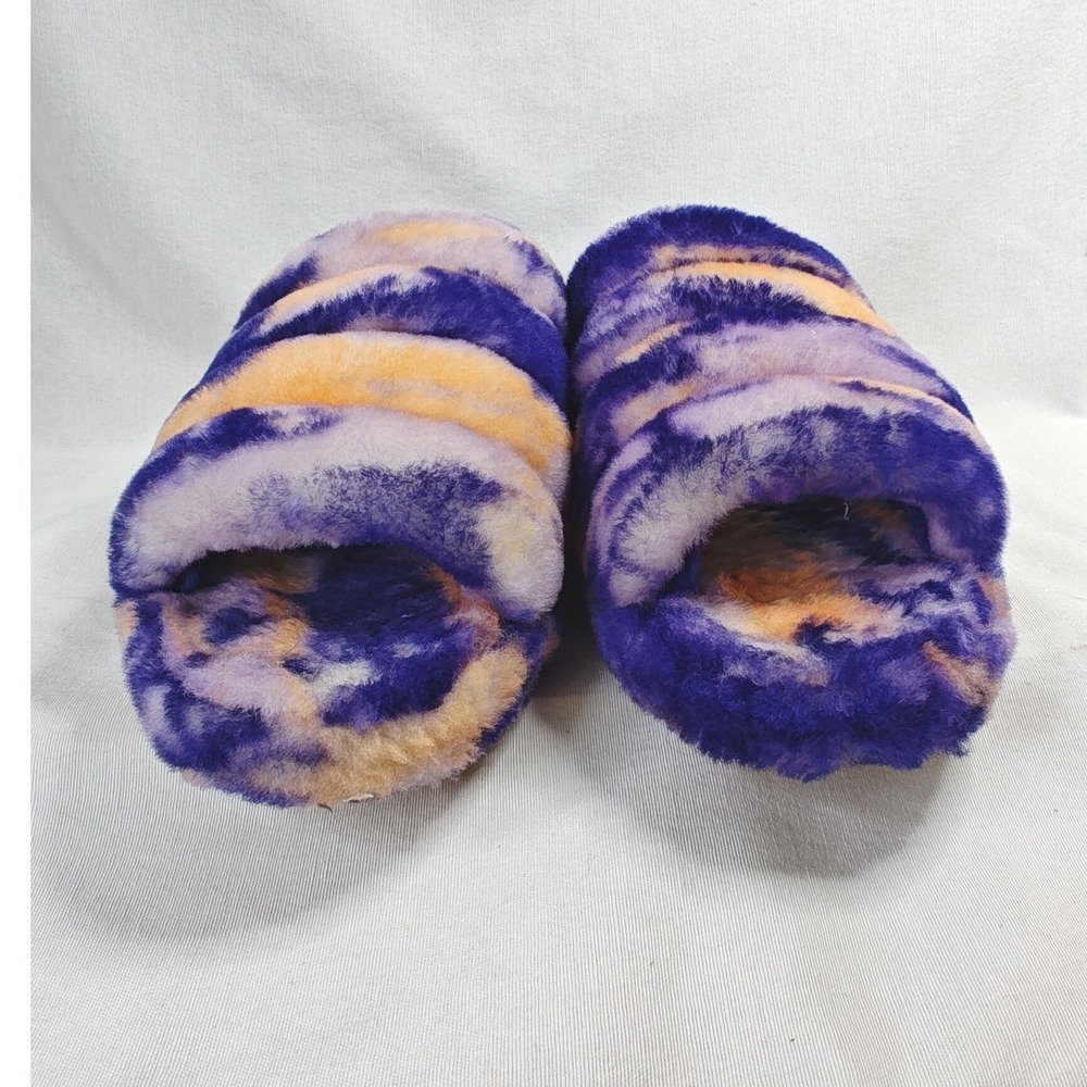 UGG Fluff Yeah Slide Slipper 11 Purple Orange Marble Violet Night Sandals 42 - Picture 4 of 11